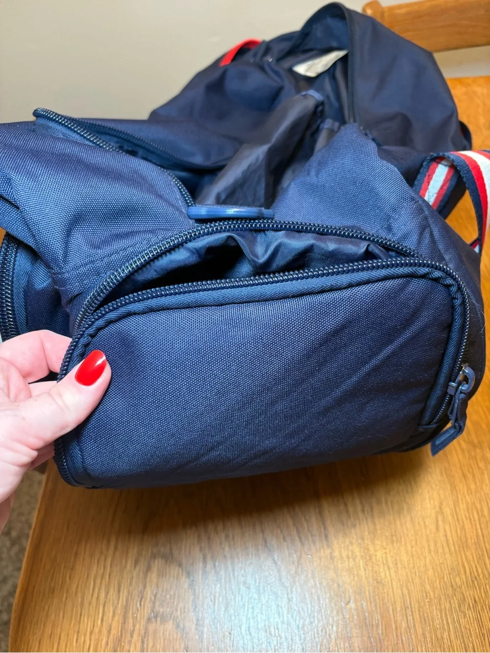 Jordan x PSG Paris Saint-Germain Duffel Gym Bag Navy Red White